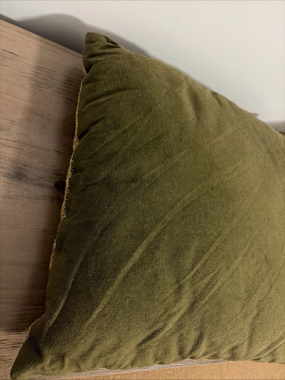 Vintage woven tapestry Christmas throw pillow